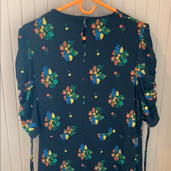 ASOS 3/4 Sleeve Floral Dress w/ Split - Picture 5 of 8